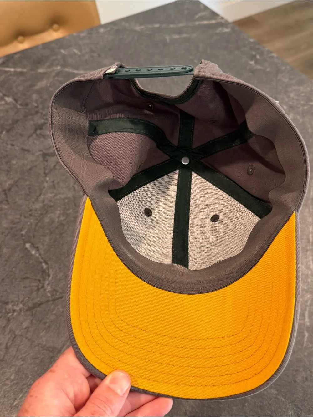 The North Face SnapBack hat gray orange men one size fits most Good All Seasons